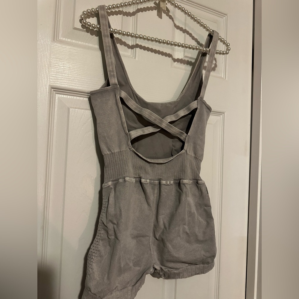 Free People Movement Good Karma runsie  in gray